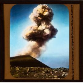 Ash cloud from volcano