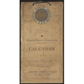 Calendar of cake and afternoon tea delicacies