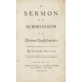 A Sermon on Submission to Divine Chastisements