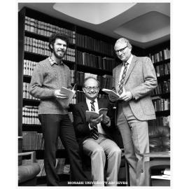 Rick Krever (left) with Professors Robert Baxt and John Head, editors of the Australian Tax Forum