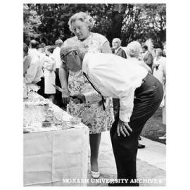 Vice-Chancellor, Dr. J.A.L. Matheson and Mrs. Audrey Matheson