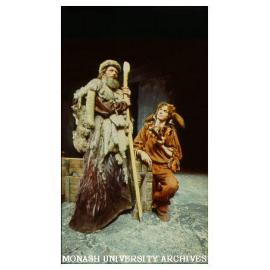 'King Lear' and the Fool (Alexander Theatre). Reg Evans as King Lear and Joe Bolza as the Fool