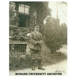 Major-General John Monash at headquarters in Glisy, France, 25 May 1918