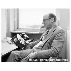 Dr. Geoffrey Serle with biography of Sir John Monash