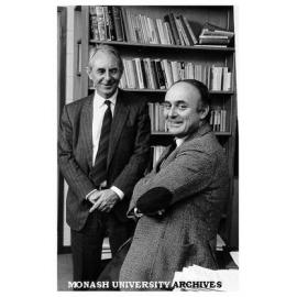 Professors Gus Sinclair and Allan Fels from Faculty of Economics and Politics