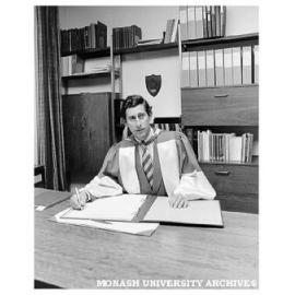 HRH Prince Charles signing graduate register