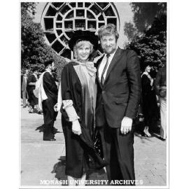 Dr Merran Evans and Federal Attorney-General Gareth Evans