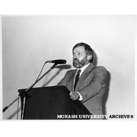 Mr John Dawkins, Minister for Employment Education and Training, at Monash-Gippsland Institute affiliation ceremony