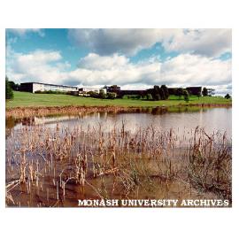 Gippsland campus, view across lake