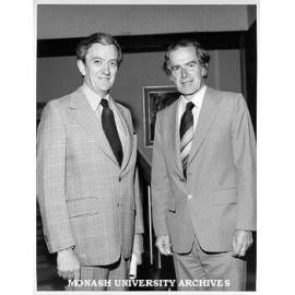 Professor Ray Martin with Mr Wal Fife Federal Minister for Education