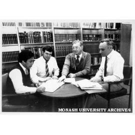 Researchers from Centre for Molecular Biology and Medicine. (from left): Associate Professor Sangkot Marzuki, Dr Phillip Nagley, Professor Tony Linnane and Associate Professor Bruce Lukins