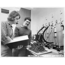 Botanists Dr Margaret Clayton and Dr Neil Hallam