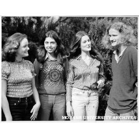 Botany students from left: Jenny Powell, Jan Aldenhoven, Louisa McMillan and Boyd Wykes