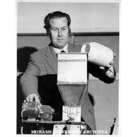 Associate Professor Frank Lawson testing effluent processing theories