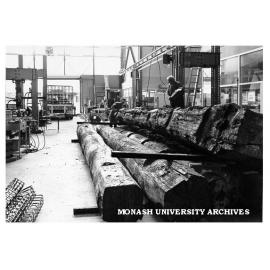 Testing red gum for use in bridge building