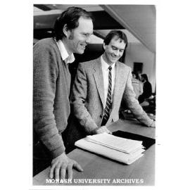 Mr Alan Holgate (left) and graduate Mr Tim Ellis