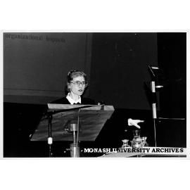 Dr Anna Bodi speaking at Managers of Tomorrow conference