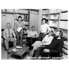 Professor Max King (third right) and Econometrics staff