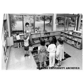 Elwyn Morey Centre kindergarten teacher Gracie Scala, with her charges