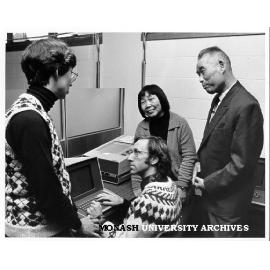 Dr Pat Rich (left) with colleagues Mrs Yu Ping Zhang, Mr Ron Savage and Mr Ting Hao