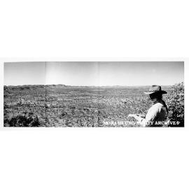 Geophysics student Jean Gray near Mt Isa