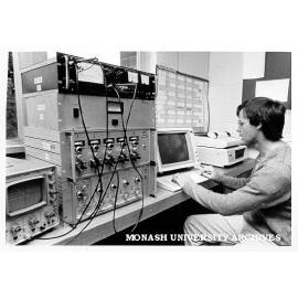 Dr Jim Cull with magneto-telluric equipment