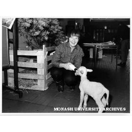 Andrea Lindsay and lamb