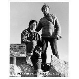 Dr Tim Ealey and Sabah environmental officer Yeo Boon Hai on Mt Kinabulu