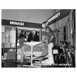 Lecturer Frank Fisher (right) at the Green Home Expo