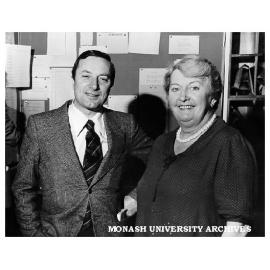 Visitor from Venice University Professor Sergio Perosa, with Mrs Mary Lord