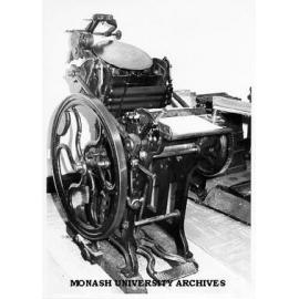 Printing press in Graduate School of Librarianship