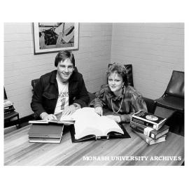 Mooting team members, Stuart Diamond and Edwina Bell