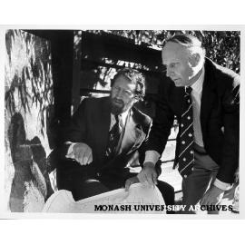 Dr Jim Peterson (left) and Mr Jim Barber, assistant chief officer of CFA