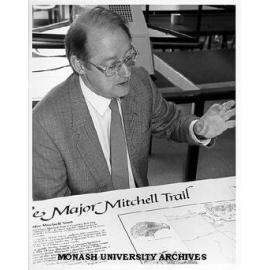 Student Greg Eccleston reconstructing Major Mitchell Trail