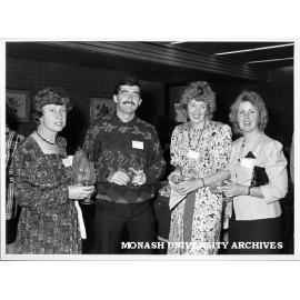 Geography alumni, from left: Christine Kenyon, Murray Gould, Paddy Rapson and Ann Scott
