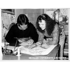 Tutor Ms Robyn Leeson with country student Marcus Smith