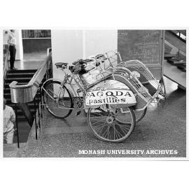 Becak in foyer of Menzies building