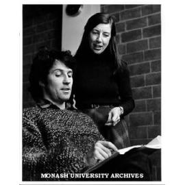 Lecturer Mrs Barbara Hatley [with unidentified male]