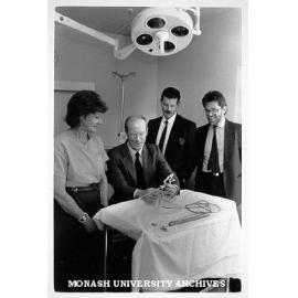Menstrual Management Service Team at Monash Medical Centre, from left: Sister Pam Mamers, Professor David Healy, Dr David Hill and Dr Anthony Lawrence