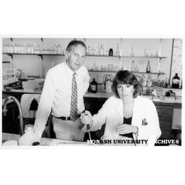 Dr Paul Nestel and Ms Liz Faehse of Baker Institute's Cardiovascular Metabolism and Nutrition Research Unit