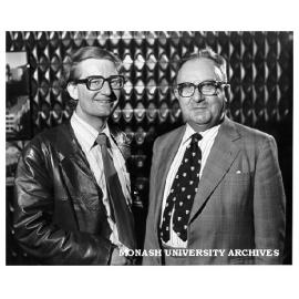 Dr Andrew Prentice with visiting Professor William McCrae from University of Sussex Astronomy Centre