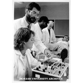 Dr Roger King instructing postgraduate students