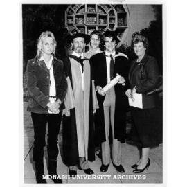 Dr Deane Blackman and family including sons Leon (centre) and Guy (right)