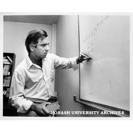 Dr Harry Perlman working on Quantum theory