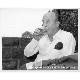 Max Teichmann, department of Politics, at his farewell party