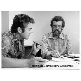 Dr Brian Chapman (left) with co-researcher Professor Edward Johnson from department of Physiology at Duke University