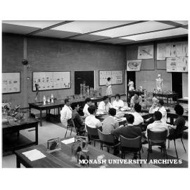 Study group in Anatomy museum