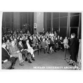 Reception at Robert Blackwood Hall for members of Ukrainian community