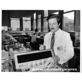 Dr David Copolov of Psychological Medicine using radioimmunoassay techniques