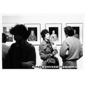 Visitors to 'The Lens and Eye' exhibition